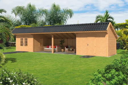 Kapschuur Bergen XL, type 12 - 1295 x 418 cm - Blank Douglas