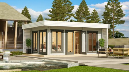 Saunahuis Kristinestad - 630 x 370 cm - Wanddikte 70 mm