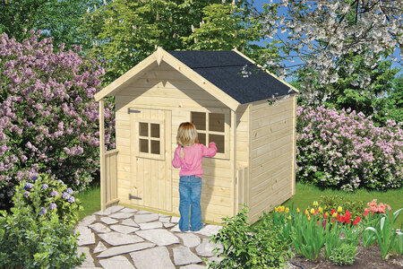 Speelhuisje Sneeuwwitje voor buiten - inclusief 6,5m² dakleer