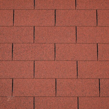Dakshingles recht rood - pak 3 m²