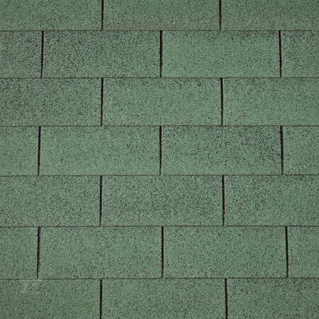 Dakshingles recht groen - pak 3 m²