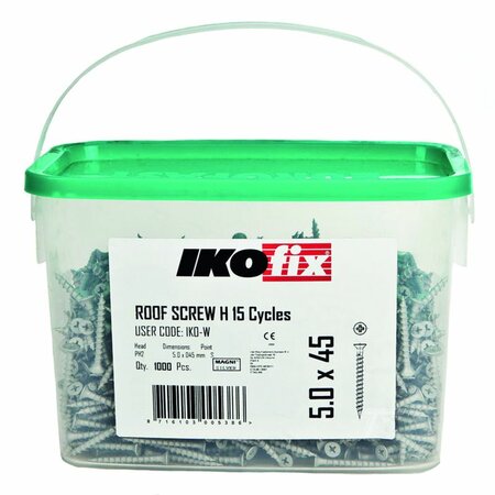 Schroeven tbv drukverdeelplaat, 5.0 x 0,45 mm, bak a 1000 stuks