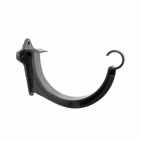 Dakgootbeugel, kunststof zwart 65 mm