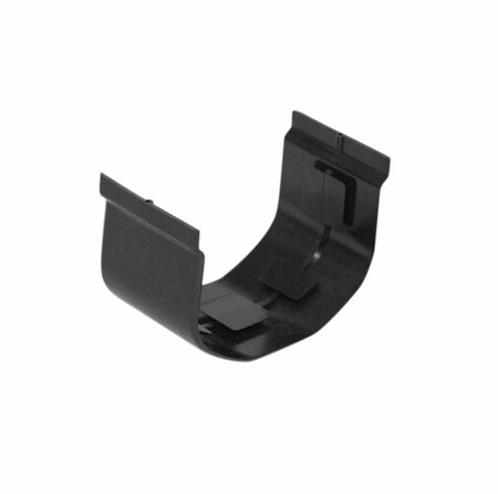 Dakgootverbinder, kunststof zwart 65 mm