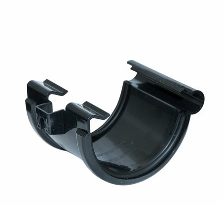 Dakgootverbinder, kunststof zwart 100 mm