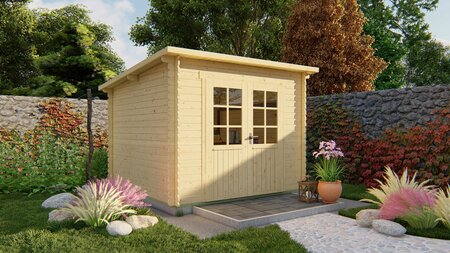 Blokhut Jörgen 290 x 290 x 219 cm - Tuinhuis