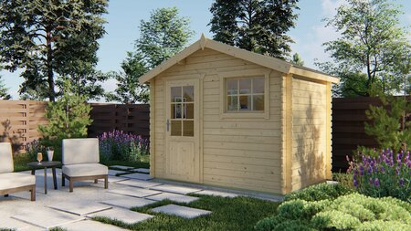 Blokhut Sten 295 x 200 x 248 cm  - Tuinhuisje