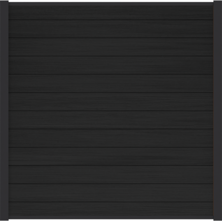 Composietscherm Boston Premium, Zwart