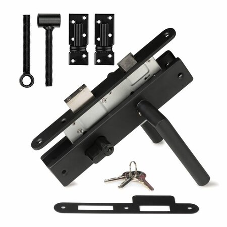 Inbouwslotset RVS zwart gecoat standaard