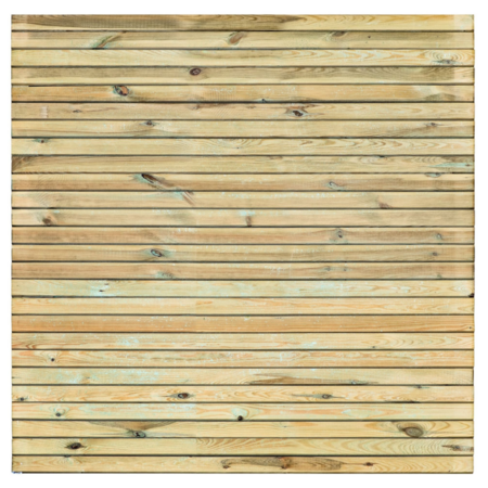 Tuinscherm Grenen groen geïmpregneerd 30-planks (27 + 3) Borne 180 x 180 cm Rhombus