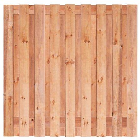 Tuinscherm Red Class Wood 19-planks (17 + 2) Tanger 180 x 180 cm