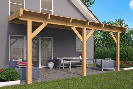 Overkapping aan huis 600 x 400 – Terrasoverkapping Douglas 