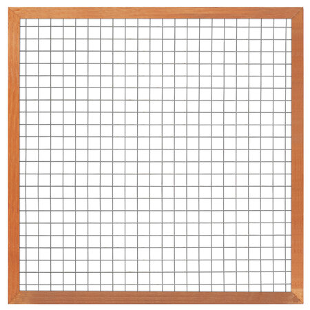 Gaaselement vuurverzinkt 180 x 180 cm met Hardhouten kader 4,4 x 6,8 cm