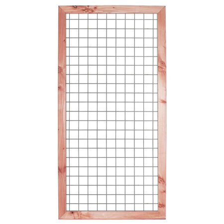 Gaaselement vuurverzinkt 180 x 180 cm met Douglas kader 4,5 x 7,0  cm
