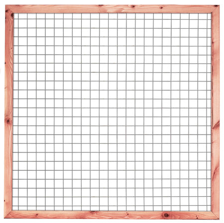Gaaselement vuurverzinkt 180 x 180 cm met Douglas kader 4,5 x 7,0  cm