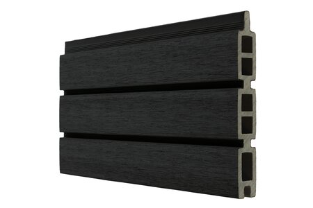 Composietplank Modern Zwart 21 x 160 mm, Lengte 178 cm