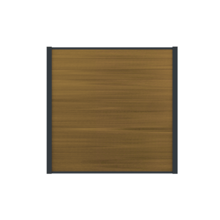 Composietscherm Boston Premium, Teak