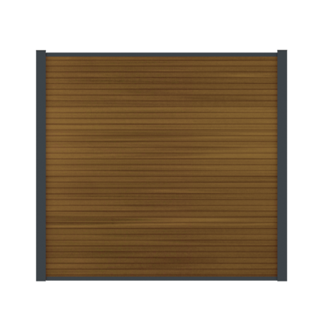 Composietscherm Boston Modern, Teak