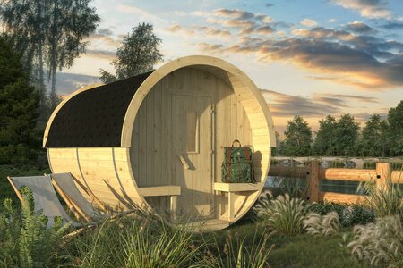 Camping Barrel 215x330 cm – Tuinkantoor, Balie of Mini Chalet