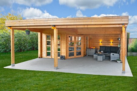 Blokhut Oletha 785 x 510 x 257 cm - Tuinhuis