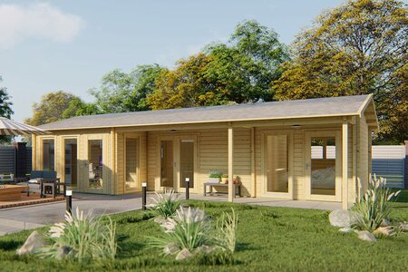 Blokhut Letterkenny 1120 x 595 x 304 cm - Prefab Houten Woning - Luxe Tuinhuis