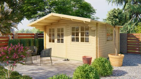 Blokhut Inge 420 x 420 x 247 cm - Tuinhuis