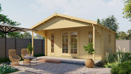 Blokhut Emiel 500 x 500 x 290 cm - Tuinhuis