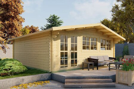 Blokhut Helle 600x600 cm - Tuinhuis