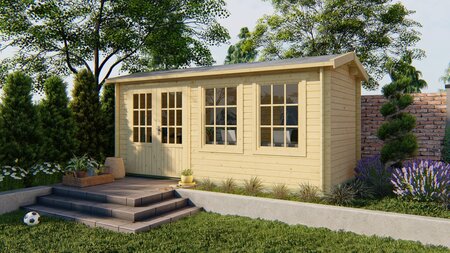 Blokhut Justine 500 x 250 x 243 cm - Tuinhuis