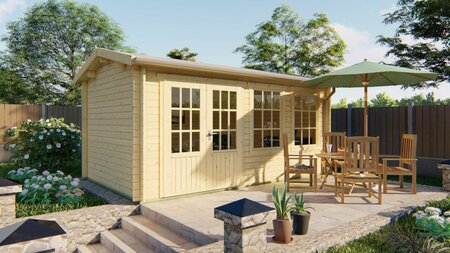 Blokhut Aiste 500 x 300 x 243 cm - Tuinhuis