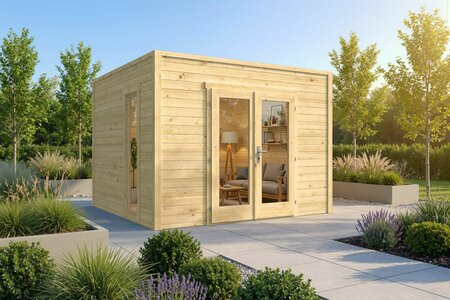 Blokhut Tino 300 x 275 x 222 cm - Tuinhuis 
