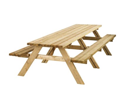 Picknicktafel Lange Jan 300 cm groen geïmpregneerd vurenhout