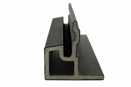 PuraTech composiet eindprofiel 5,8 x 5,8 x 290 cm ebony black