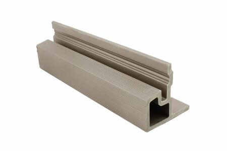 PuraTech composiet eindprofiel 5,8 x 5,8 x 290 cm light grey