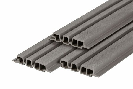 PuraTech 195 composiet barcodeprofiel 3,3 x 19,5 x 290 cm light grey fijne houtnerf