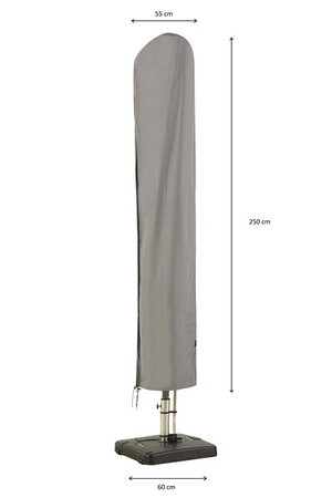 Madison parasolhoes 250x55/60 cm grey