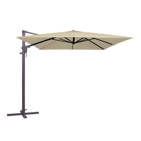 Madison Monaco Flex III zweefparasol 300x300 cm ecru