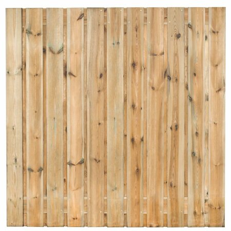 Tuinscherm Grenen groen geïmpregneerd 23-planks (21 + 2) Zaltbommel 180 x 180 cm