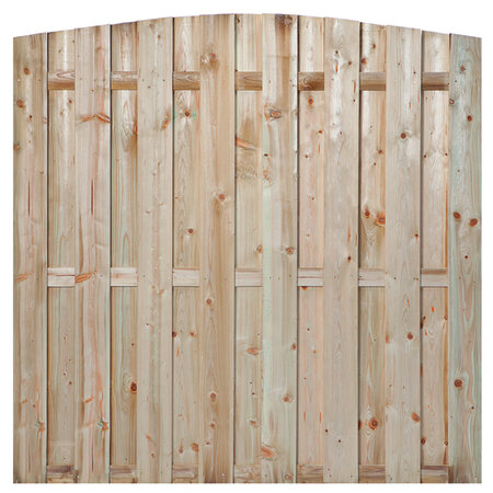 Tuinscherm Grenen groen geïmpregneerd 18-planks (15 + 3) Den Haag 180 x 180 cm Toog