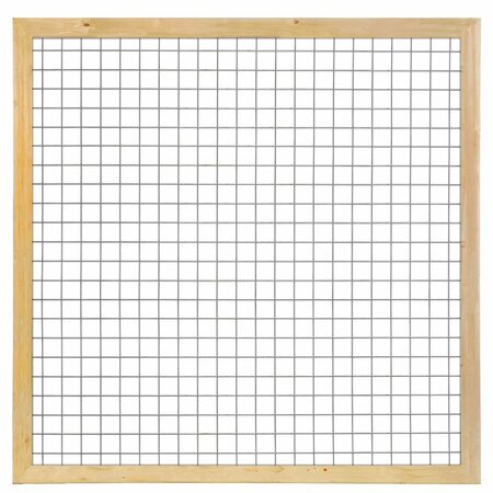 Gaaselement vuurverzinkt 180 x 180 cm met Grenen groen geïmpregneerd kader 4,5 x 7,0  cm