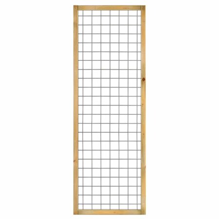 Gaaselement vuurverzinkt 60 x 180 cm met Grenen groen geïmpregneerd kader 4,5 x 4,5  cm