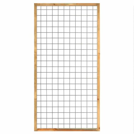 Gaaselement vuurverzinkt 90 x 180 cm met Grenen groen geïmpregneerd kader 4,5 x 4,5  cm