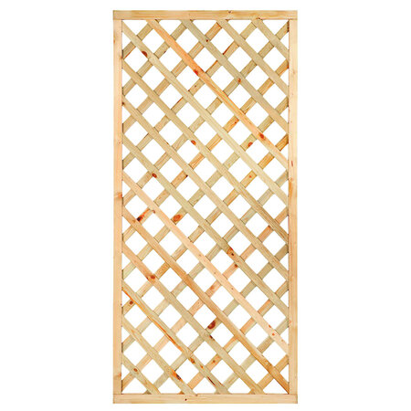 Trellis diagonaal Grenen groen geïmpregneerd 90 x 180 cm