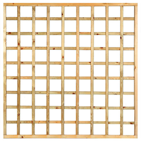 Trellis recht Grenen groen geïmpregneerd 180 x 180 cm