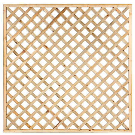 Trellis diagonaal Grenen groen geïmpregneerd 180 x 180 cm