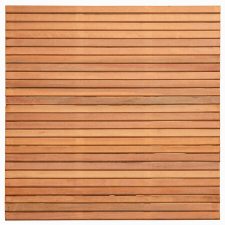 Tuinscherm hardhout kunstmatig gedroogd 30-planks (26 + 4) Wichmond 180 x 180 cm Rhombus