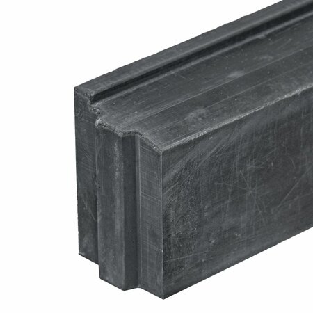 Betonband met afwateringsprofiel Antraciet 10,0 x 15,0 x 100 cm