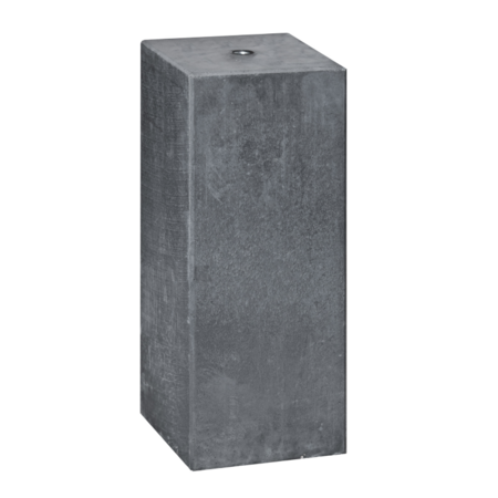 Betonpoer kleine vellingkant antraciet 20 x 20 x 50 cm, M20
