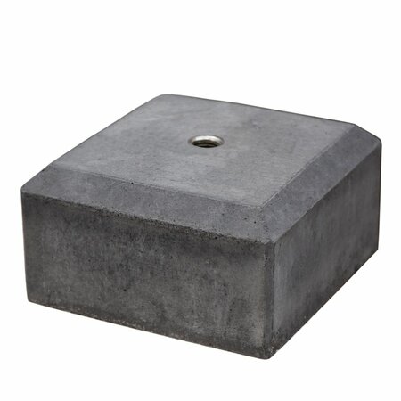 Betonpoer half model antraciet 18  x 18 x 10 cm, M20