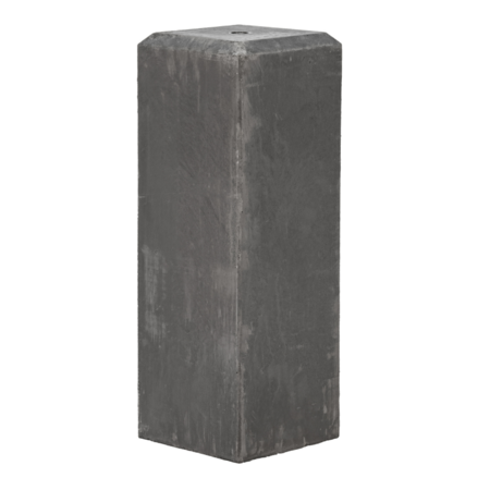 Betonpoer grote vellingkant antraciet 18 x 18 x 60 cm, M20